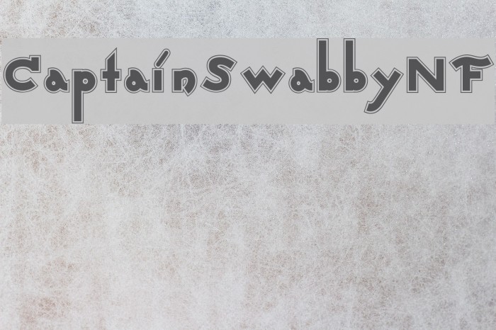 CaptainSwabbyNF Font examples