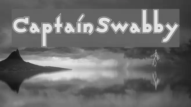 CaptainSwabby Font examples