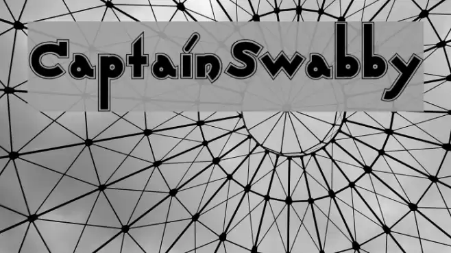 CaptainSwabby Font examples