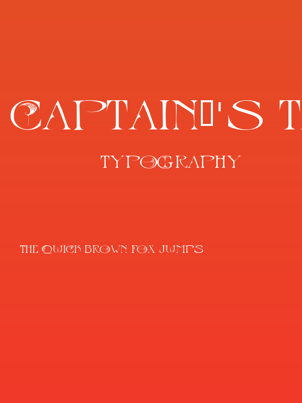 Captain's Table Poster