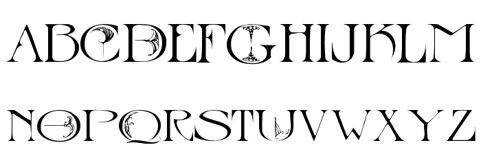 Captain's Table Font LOWERCASE