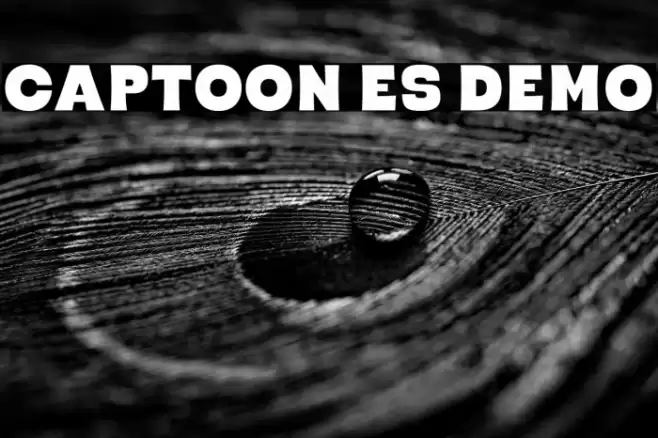Captoon ES Demo Font examples