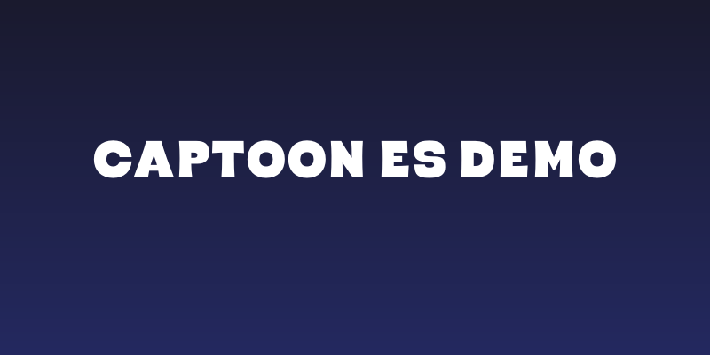 Captoon ES Demo Social Header