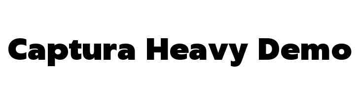 Captura Heavy Demo  Frei Schriftart Herunterladen