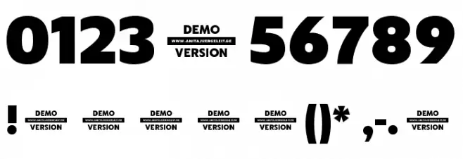 Captura Heavy Demo Font OTHER CHARS