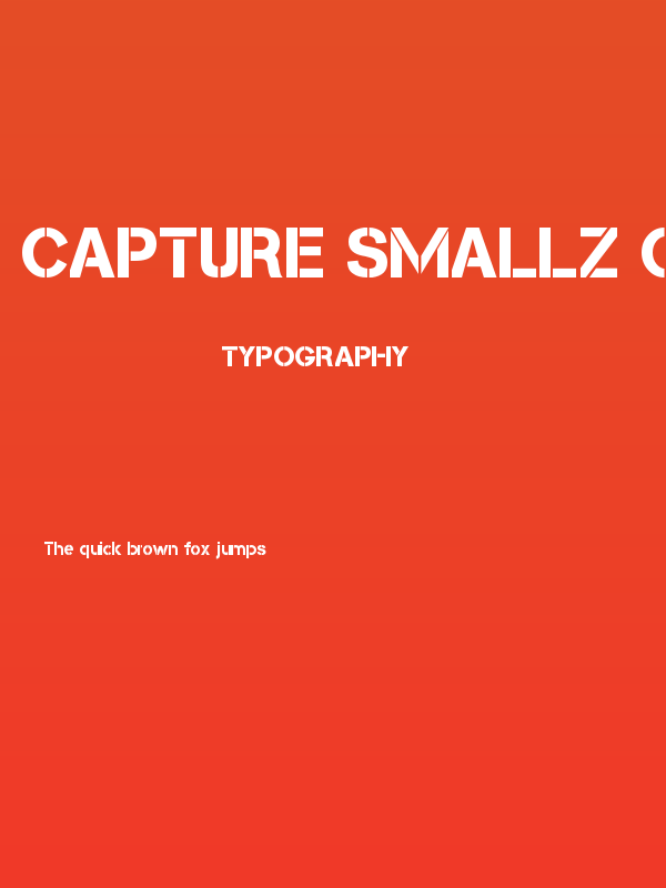 Capture Smallz Clean Poster