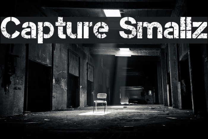 Capture Smallz Font examples