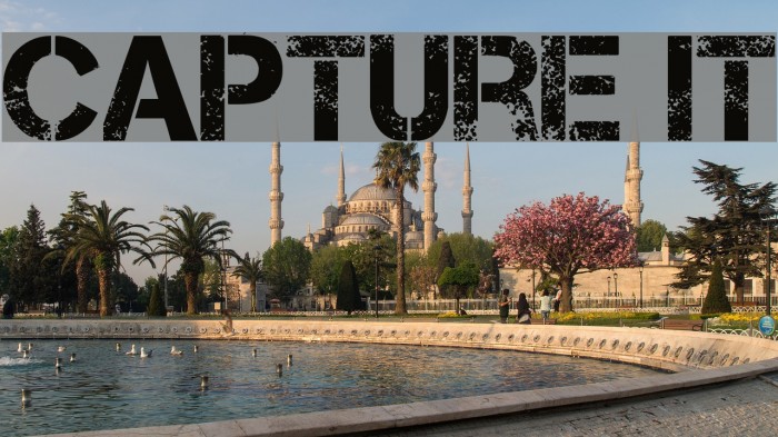 Capture it Font examples