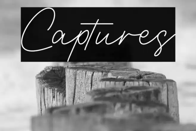 Captures Font examples