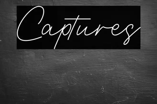 Captures Font examples