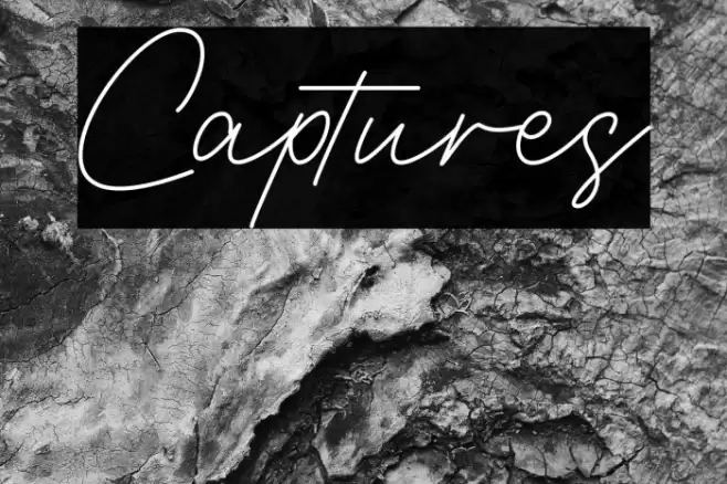 Captures Font examples