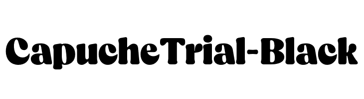 CapucheTrial-Black  Fuentes Gratis Descargar