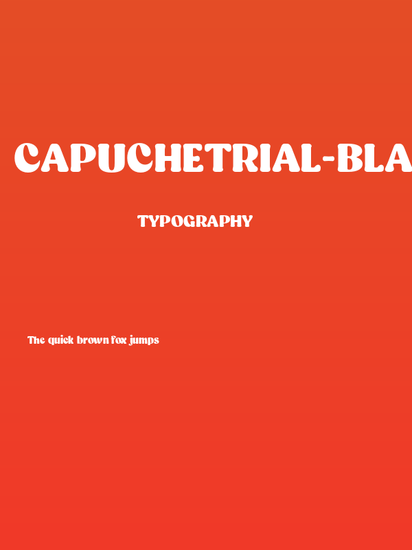 CapucheTrial-Black Poster