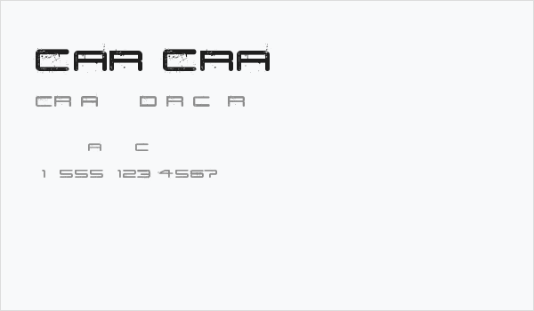 Car Crash Business Card