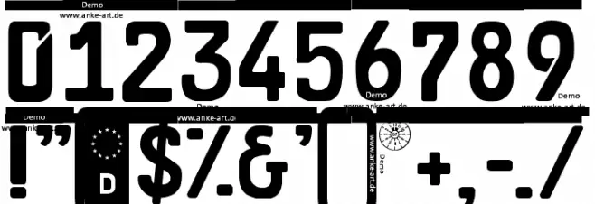 Car-Go Frame 3.1 Demo Font OTHER CHARS