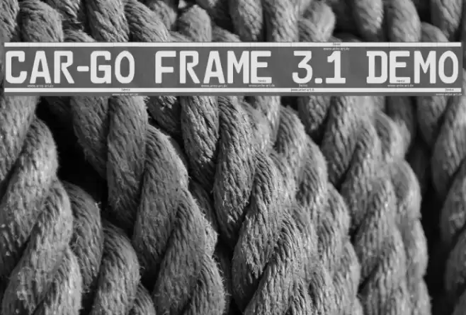 Car-Go Frame 3.1 Demo Font examples