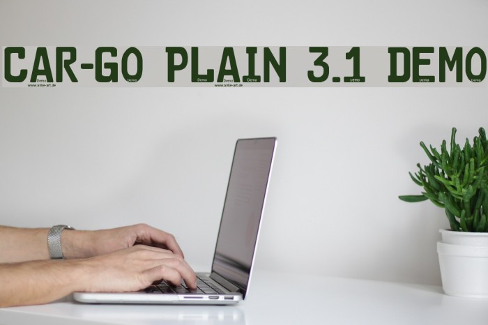 Car-Go Plain 3.1 Demo फ़ॉन्ट examples