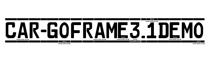 Car-GoFrame3.1Demo फ़ॉन्ट