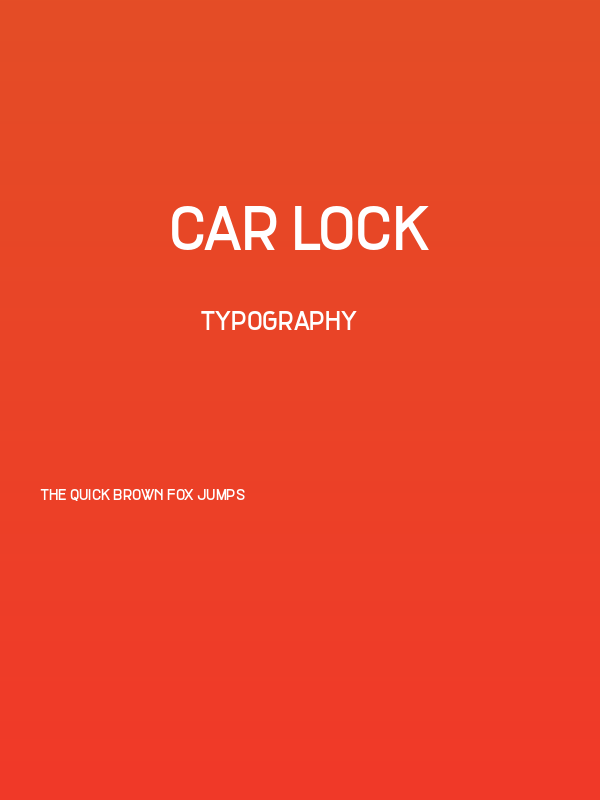 Car Lock Poster