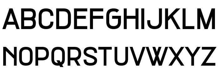 Car Lock Font LOWERCASE