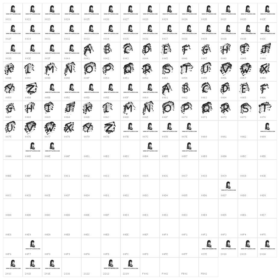 Car Wash Character Map