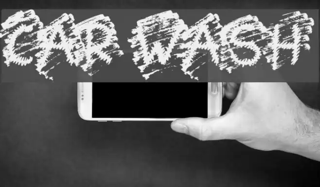 Car Wash Schriftart examples