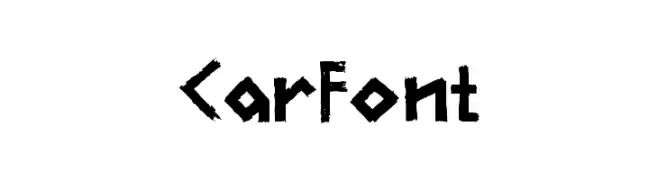 CarFont  font caratteri gratis