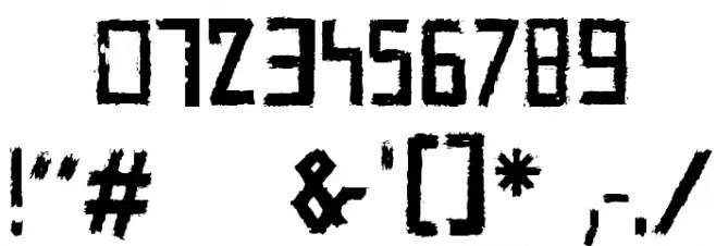 CarFont Font OTHER CHARS