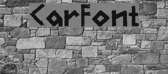 CarFont Font examples