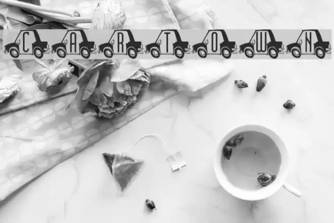 CarTown Fonte examples