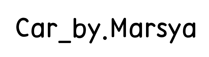 Car_by.Marsya Font