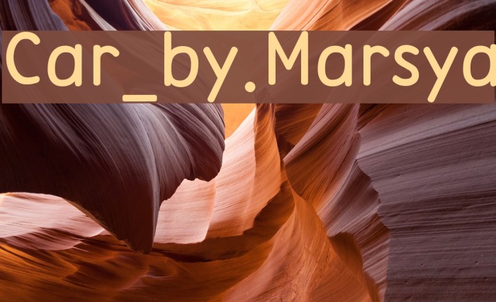 Car_by.Marsya Font examples