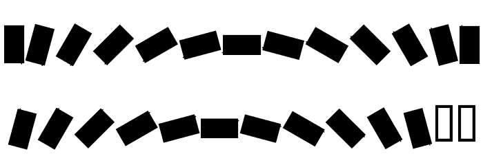 Car Font LOWERCASE