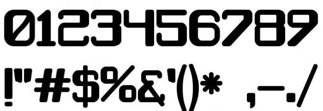 Caracas Bold Font OTHER CHARS