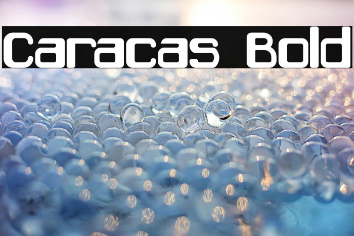 Caracas Bold Example 2