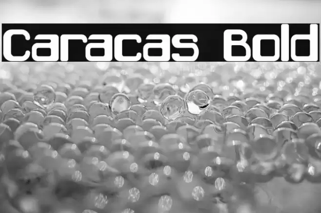Caracas Bold Font examples