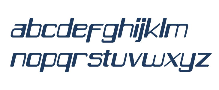 Caracas Italic Lowercase