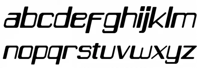 Caracas Italic 字体 小写