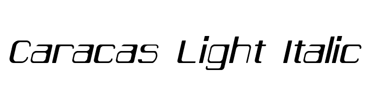 Caracas Light Italic  baixar fontes gratis