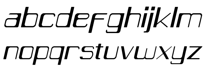 Caracas Light Italic Font LOWERCASE