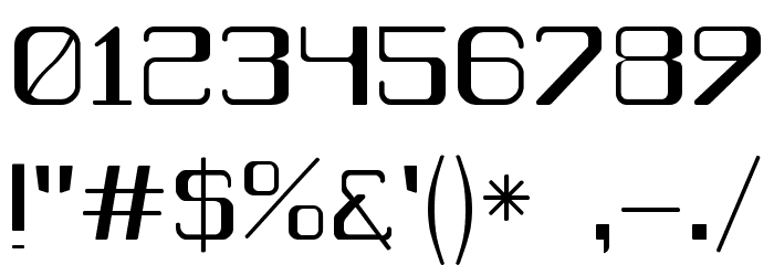 Caracas Light Font OTHER CHARS
