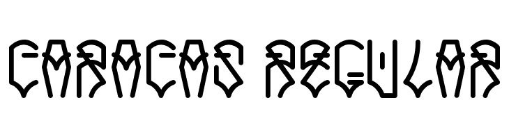 Caracas Regular फ़ॉन्ट