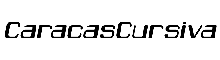 CaracasCursiva Font