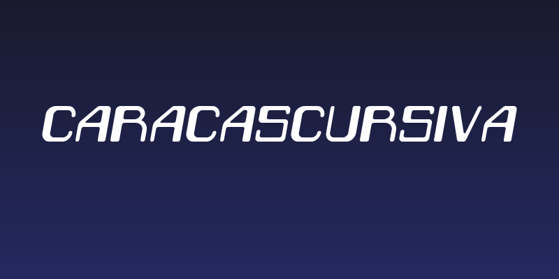 CaracasCursiva Social Header