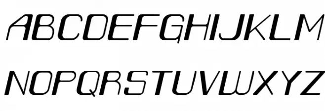 CaracasLG Italic 字体 大写