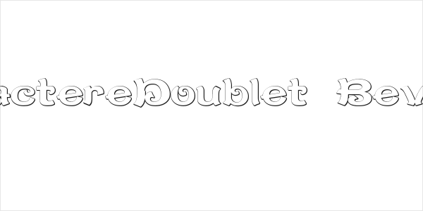 CaractereDoublet Beveled Logo
