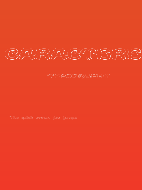 CaractereDoublet Beveled Poster