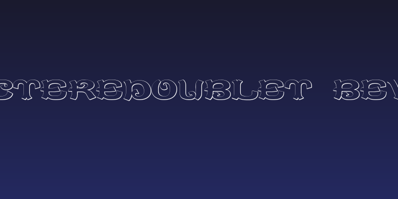 CaractereDoublet Beveled Social Header