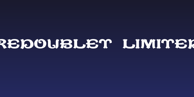 CaractereDoublet Limited Version Social Header