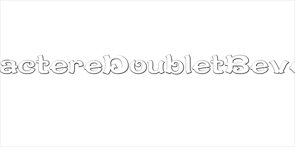 CaractereDoubletBeveled Logo